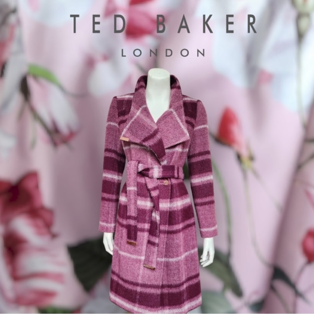 Ted Baker Wool Trench Coat - Picture 9 of 14